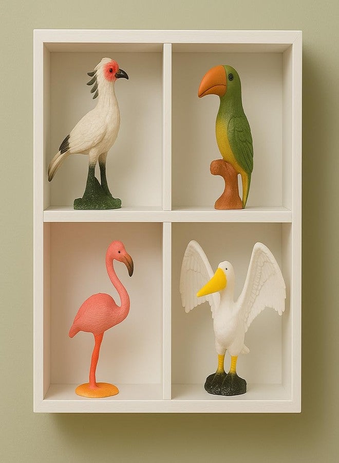 DTR Creation Pack of 6 Bird Figurines | Realistic Wild Bird Toys for Kids | Educational Animal Figures for Boys & Girls | Durable Plastic Miniature Birds for Learning, Projects & Home Décor - Image 4